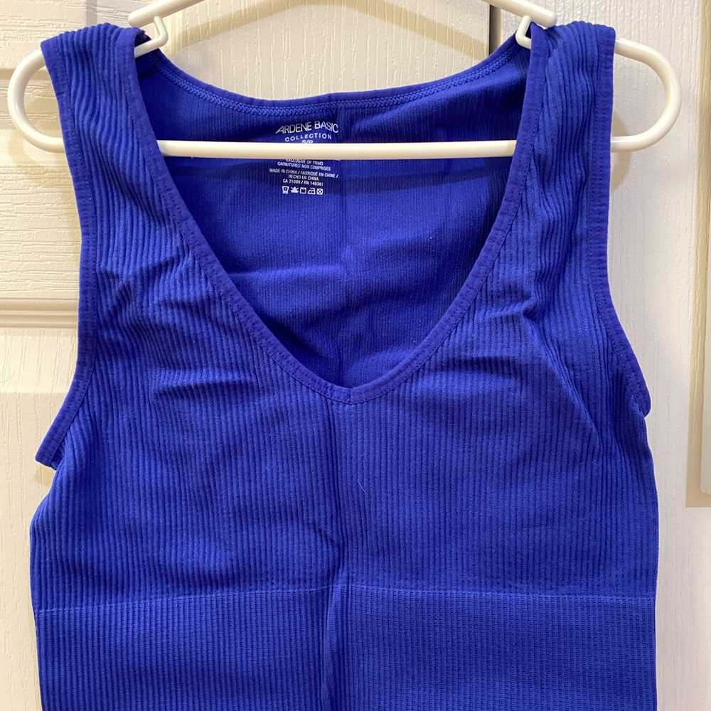Blue Seamless Tank Top